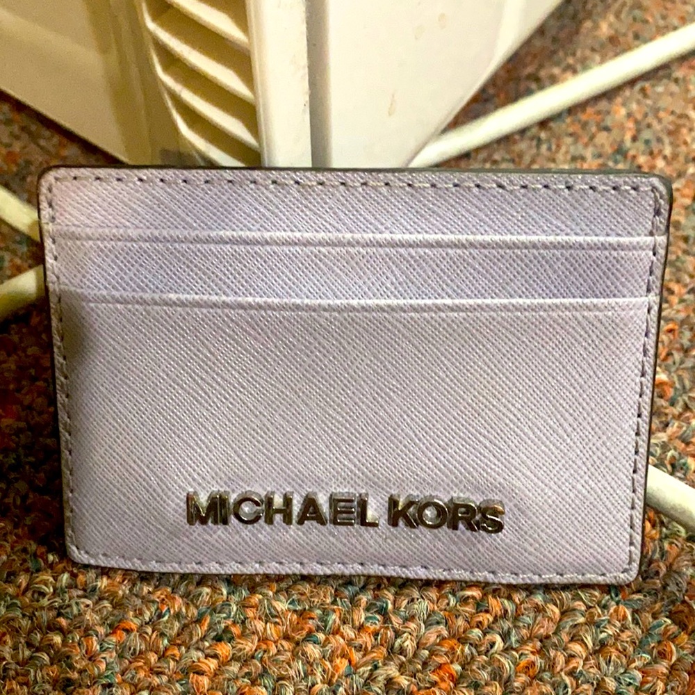Michael Kors Card Case Lilac Purple